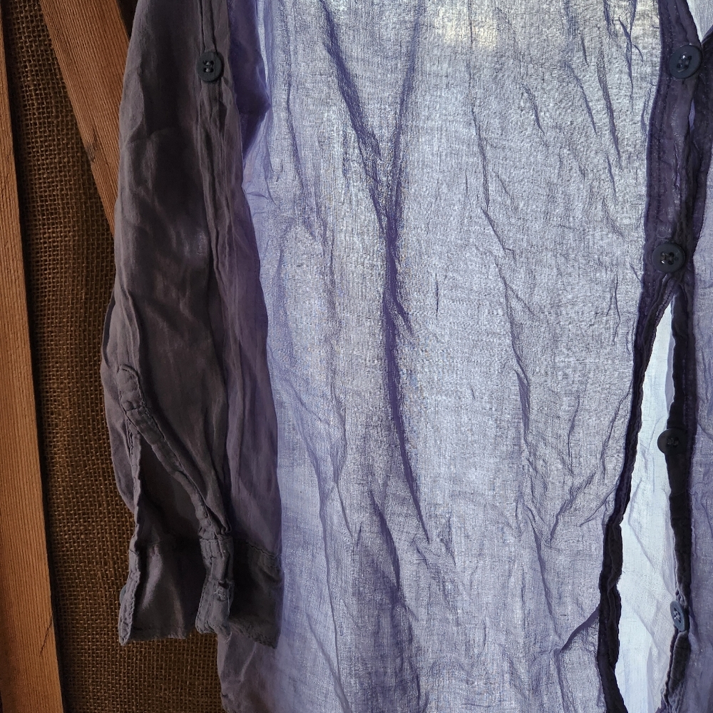 Sheer button down shirt - Picture 3 of 3